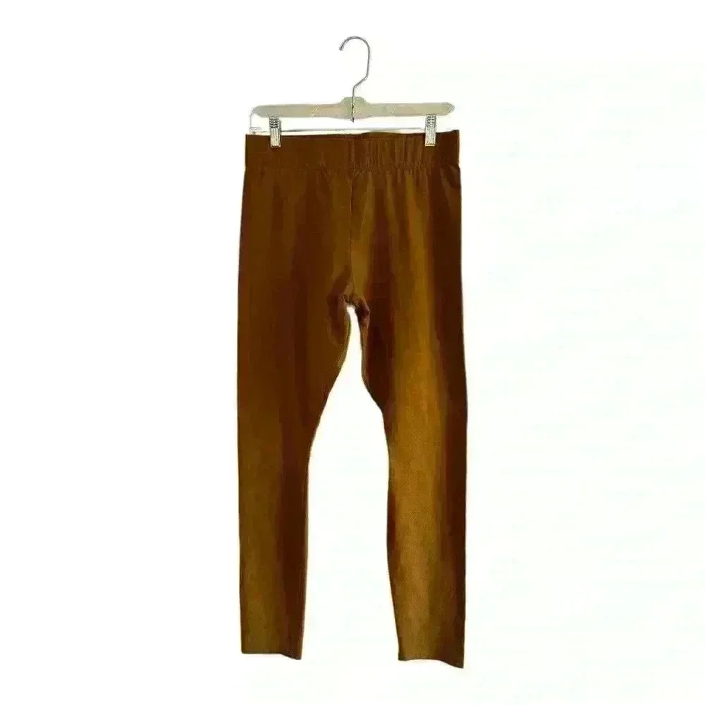 Good American NWT Bronze Brown High Rise Leggings Athleisure Lounge Pants Sz 4 - Picture 1 of 6